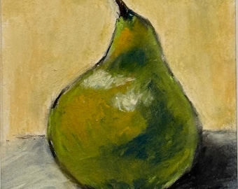 Original Pastel Portrait - Pear | Everyday Poetry collection