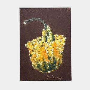Nature morte à la calebasse décorative - Art pastel doux