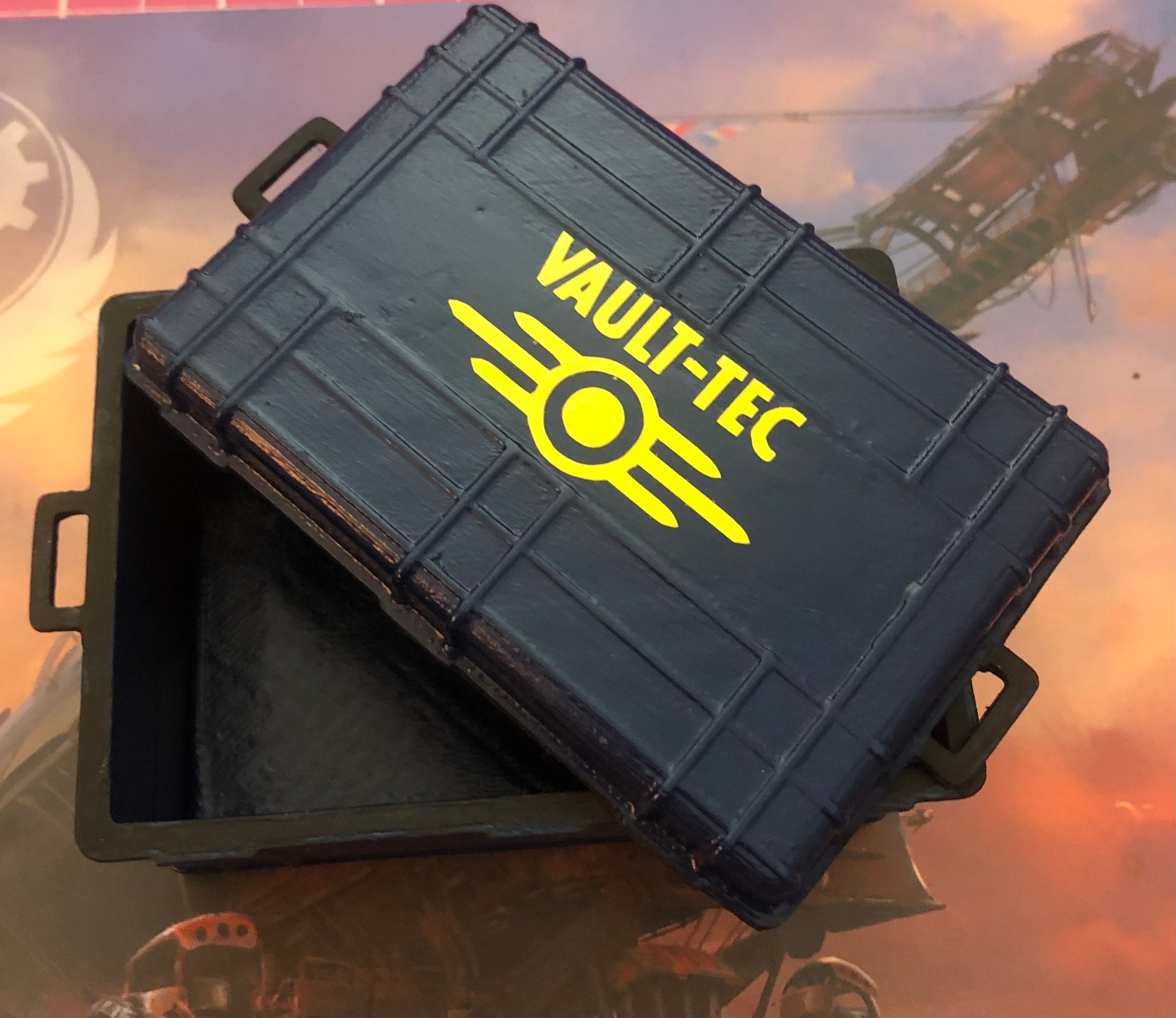 XLARGE × STASH TOWER BOX PLUS Fallout 76 Vault Tec Stash Box Prop 3D Printed Collectible