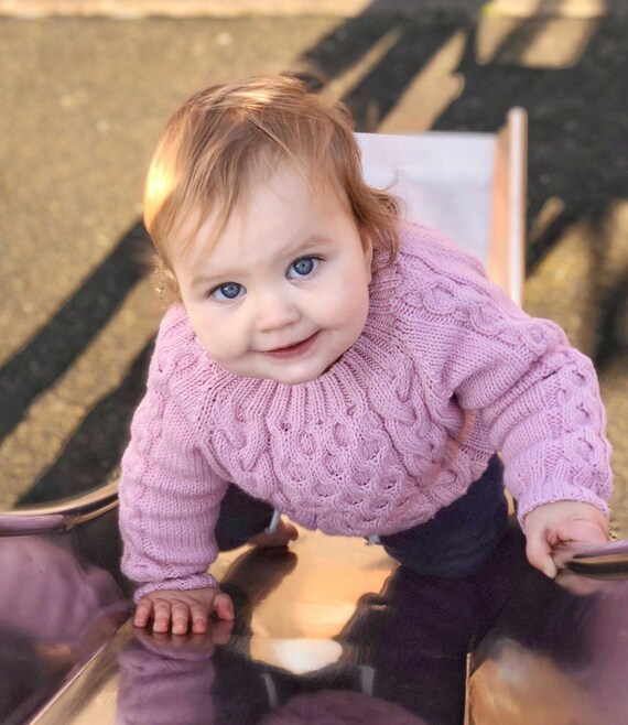 pink merino jumper
