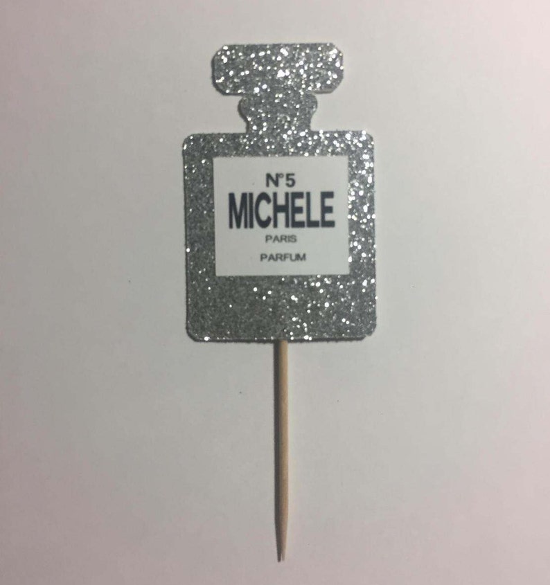 Chanel cupcake toppers/Chanel themed birthday party/Chanel