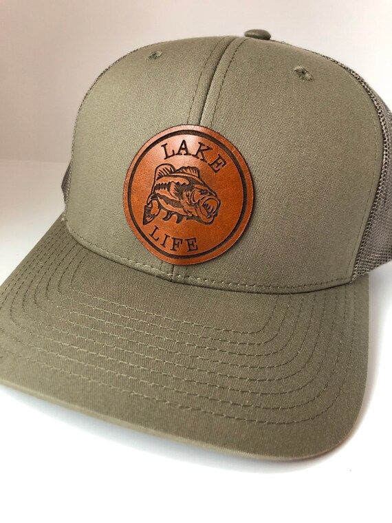 Lake Life Bass Fishing Hat. Fathers Day 