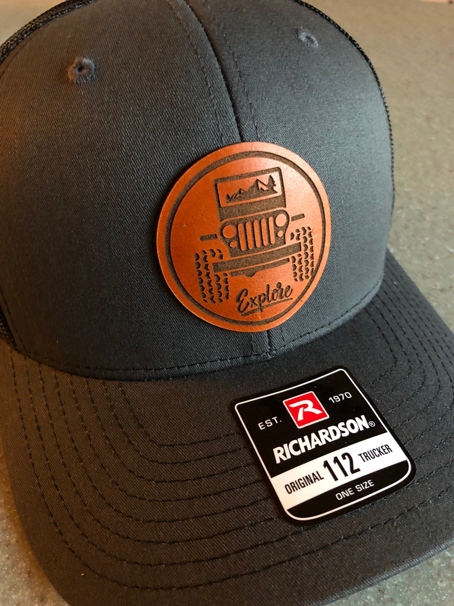 Jeep hat Jeep leather patch hat leather patch hats Etsy