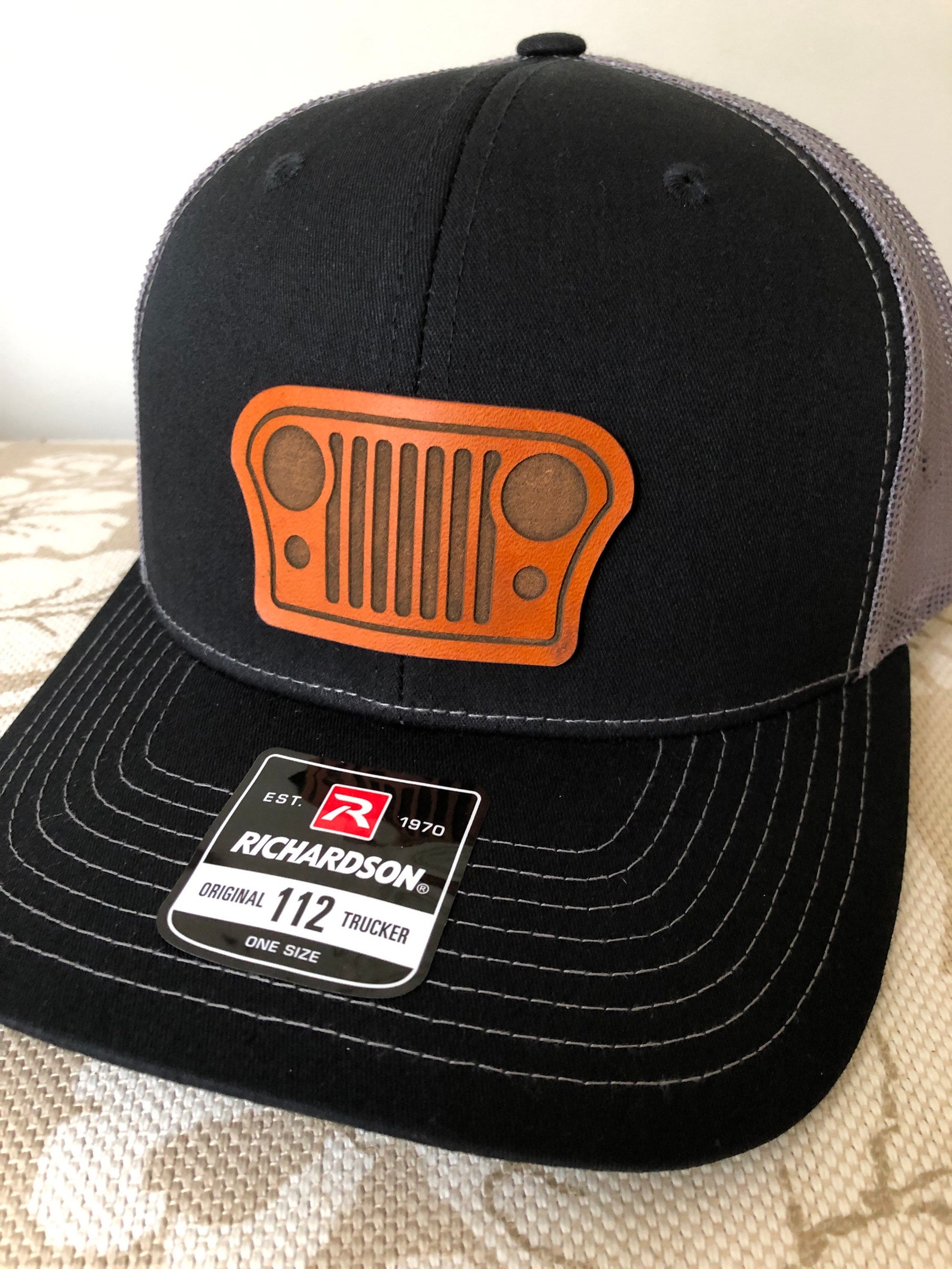 Jeep hat Jeep leather patch hat jeep accessories jeep for Etsy