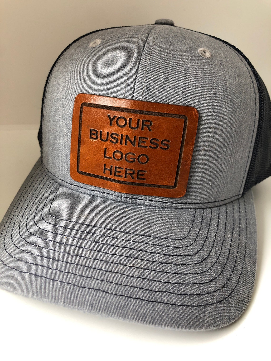 Personalized Logo hat custom leather patch hats for your Etsy