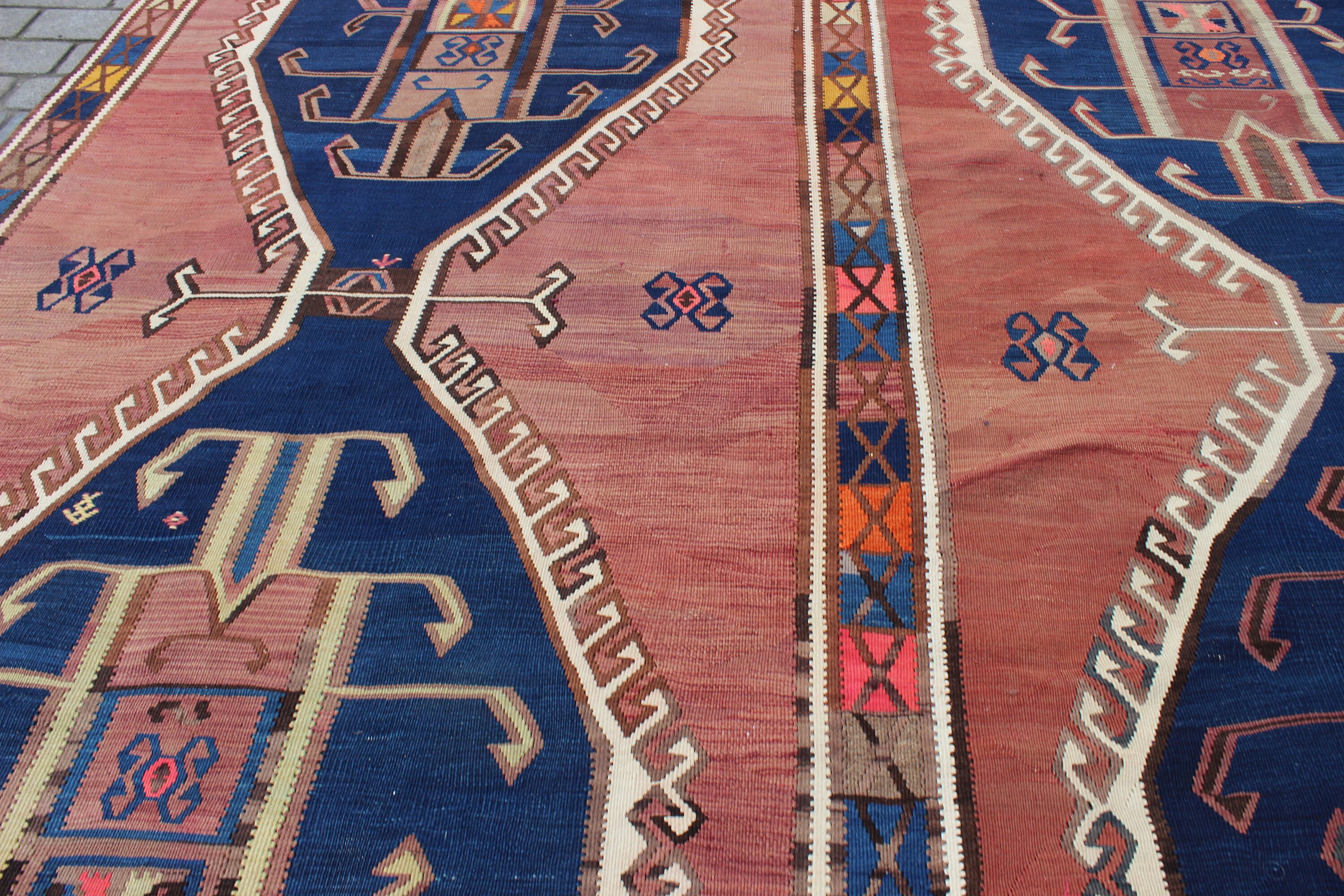 Oversize Kilim Rug, 11.6x16.6 Feet,355x505 Cm,handmade Turkish Kilim  Rug,purple Kilim Rug,ethnic Rug,colorful Area Kilim Rug,bohemian Rug - Etsy