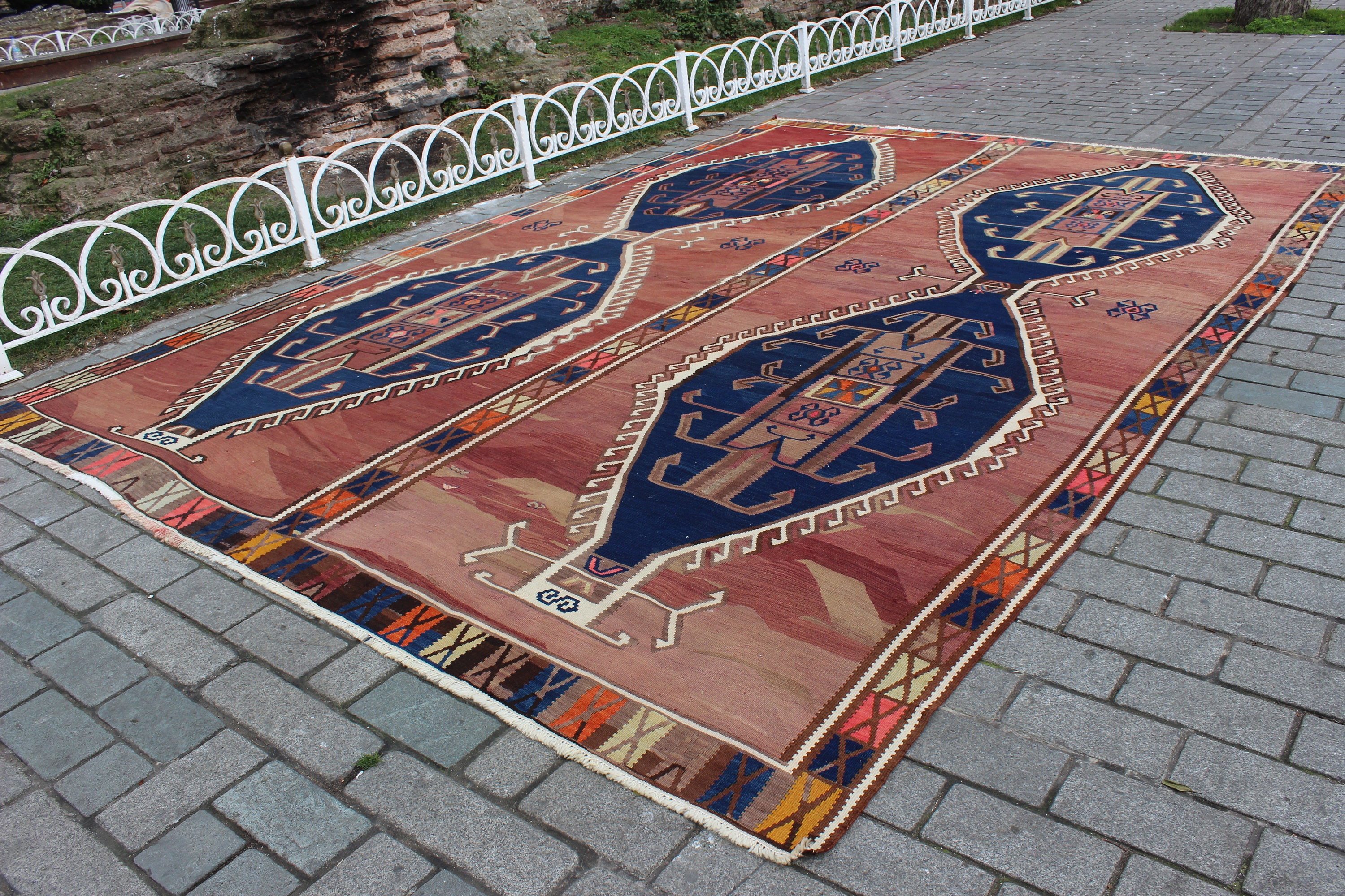 Oversize Kilim Rug, 11.6x16.6 Feet,355x505 Cm,handmade Turkish Kilim  Rug,purple Kilim Rug,ethnic Rug,colorful Area Kilim Rug,bohemian Rug - Etsy