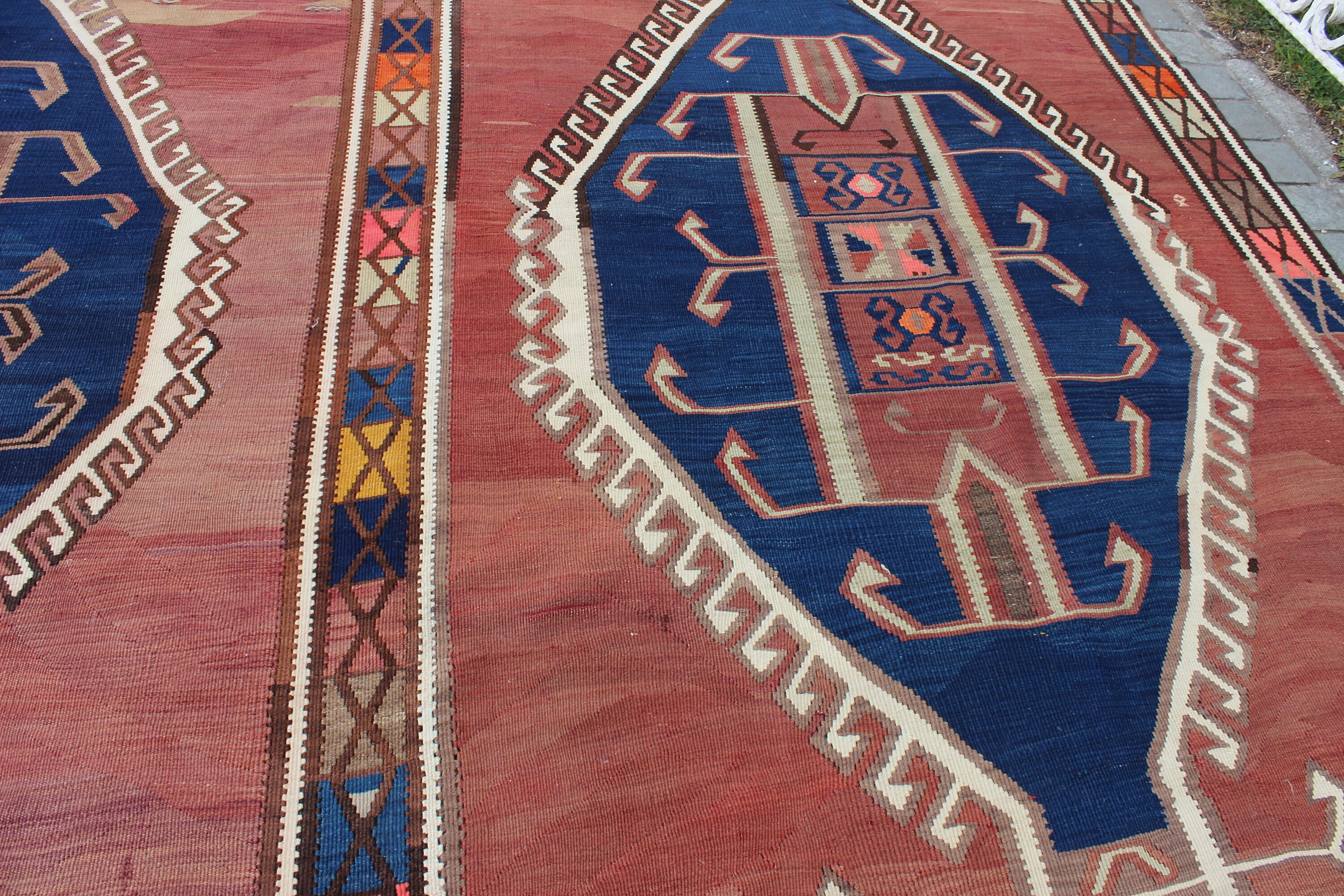 Oversize Kilim Rug, 11.6x16.6 Feet,355x505 Cm,handmade Turkish Kilim  Rug,purple Kilim Rug,ethnic Rug,colorful Area Kilim Rug,bohemian Rug - Etsy