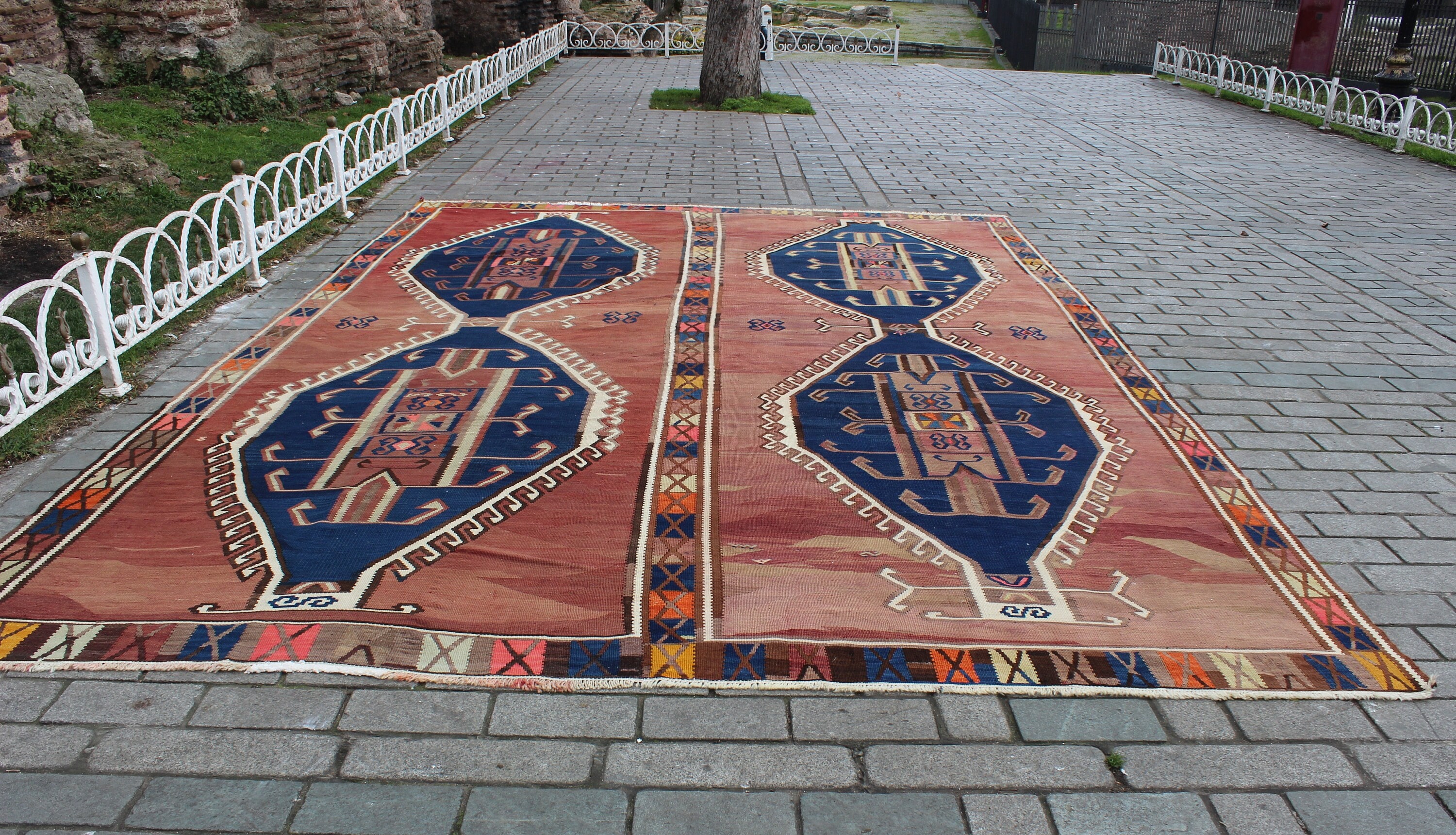 Oversize Kilim Rug, 11.6x16.6 Feet,355x505 Cm,handmade Turkish Kilim  Rug,purple Kilim Rug,ethnic Rug,colorful Area Kilim Rug,bohemian Rug - Etsy
