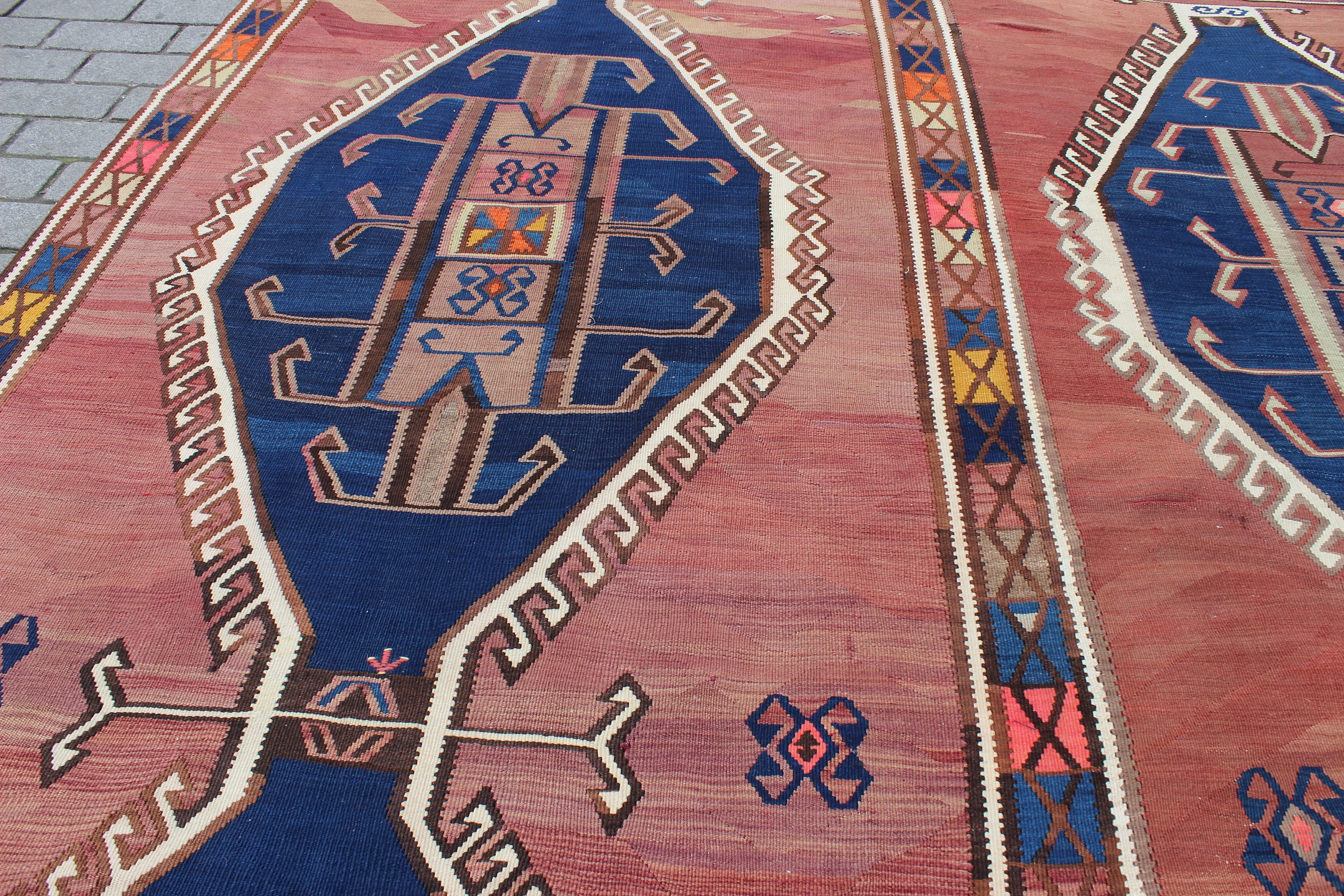 Oversize Kilim Rug, 11.6x16.6 Feet,355x505 Cm,handmade Turkish Kilim  Rug,purple Kilim Rug,ethnic Rug,colorful Area Kilim Rug,bohemian Rug - Etsy