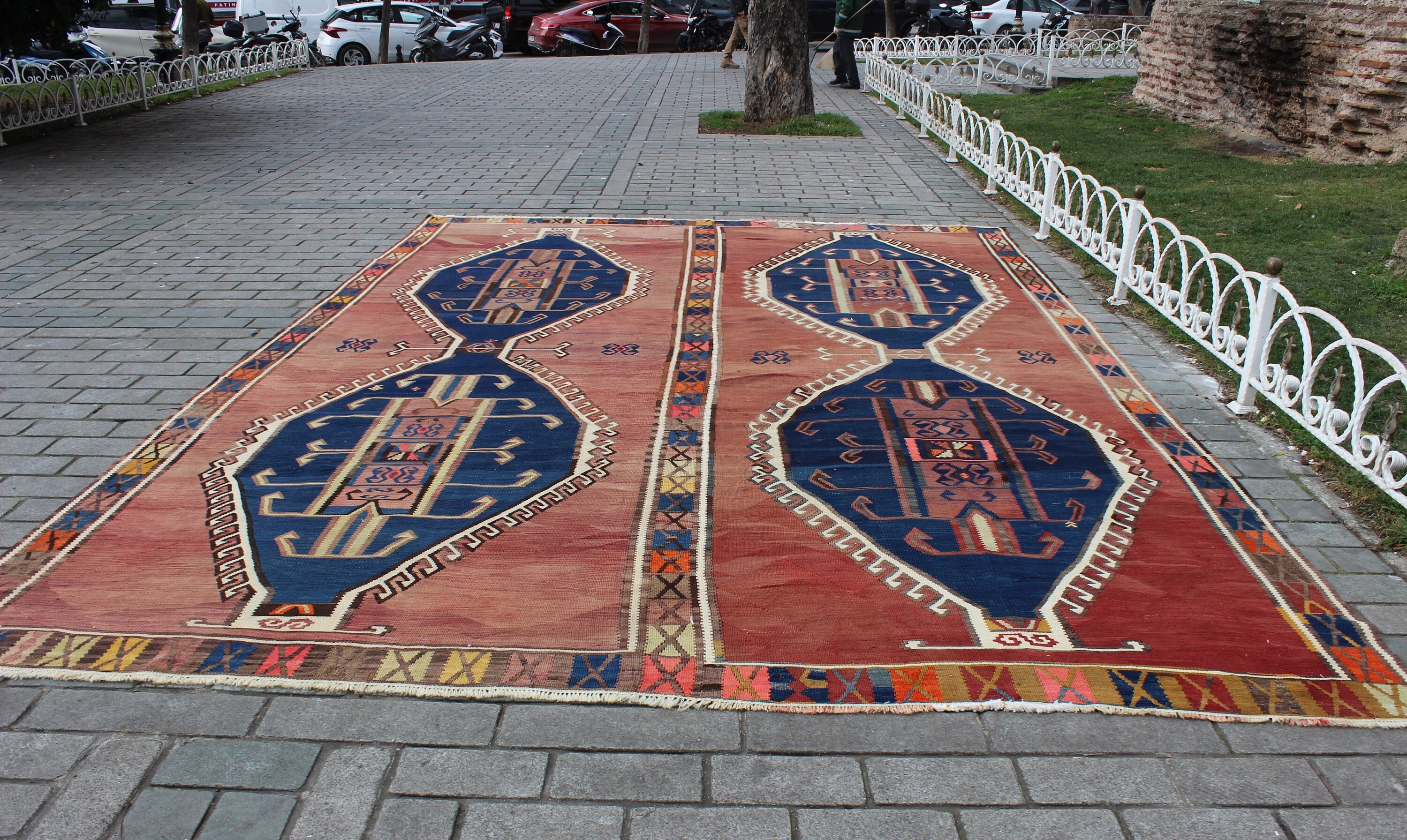 Oversize Kilim Rug, 11.6x16.6 Feet,355x505 Cm,handmade Turkish Kilim  Rug,purple Kilim Rug,ethnic Rug,colorful Area Kilim Rug,bohemian Rug - Etsy