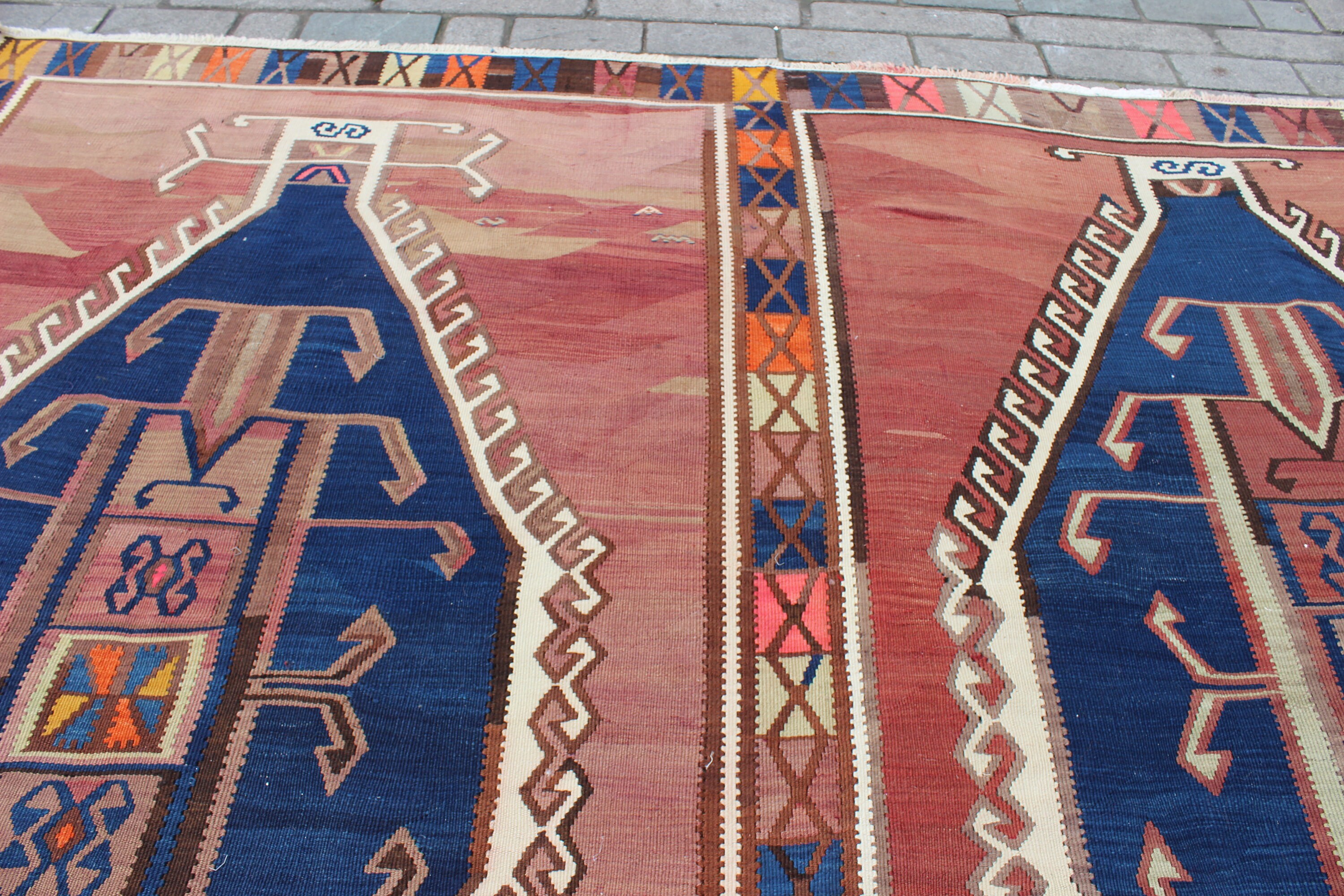 Oversize Kilim Rug, 11.6x16.6 Feet,355x505 Cm,handmade Turkish Kilim  Rug,purple Kilim Rug,ethnic Rug,colorful Area Kilim Rug,bohemian Rug - Etsy