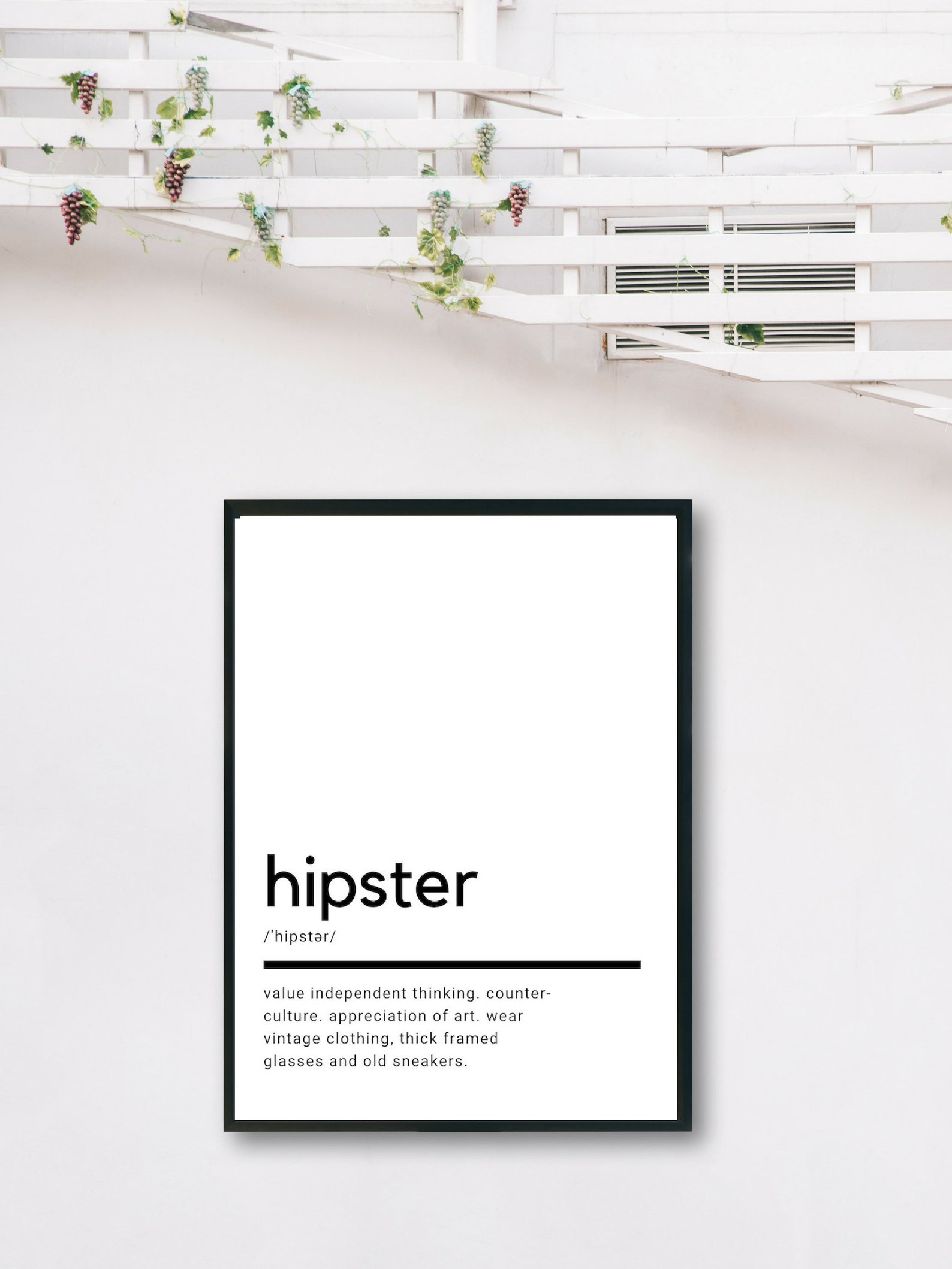 Hipster Definition Printable Wall Art Hipster Print Funny Etsy
