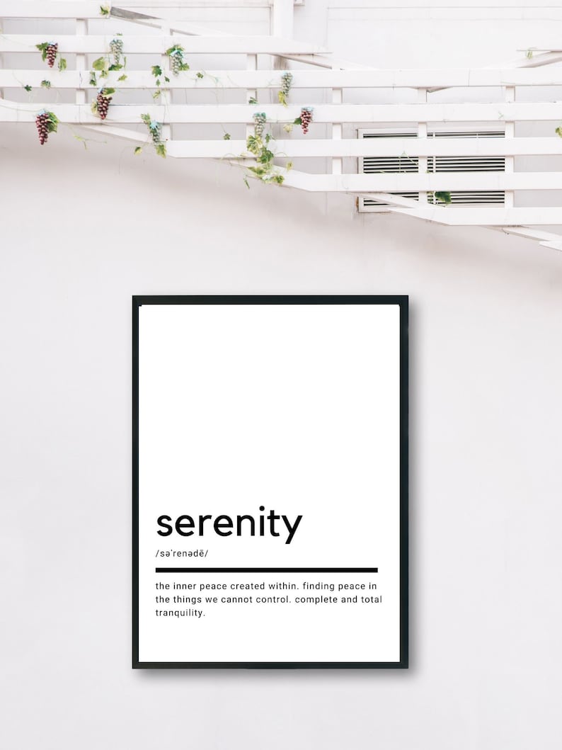 serenity-definition-printable-wall-art-serenity-poster-etsy