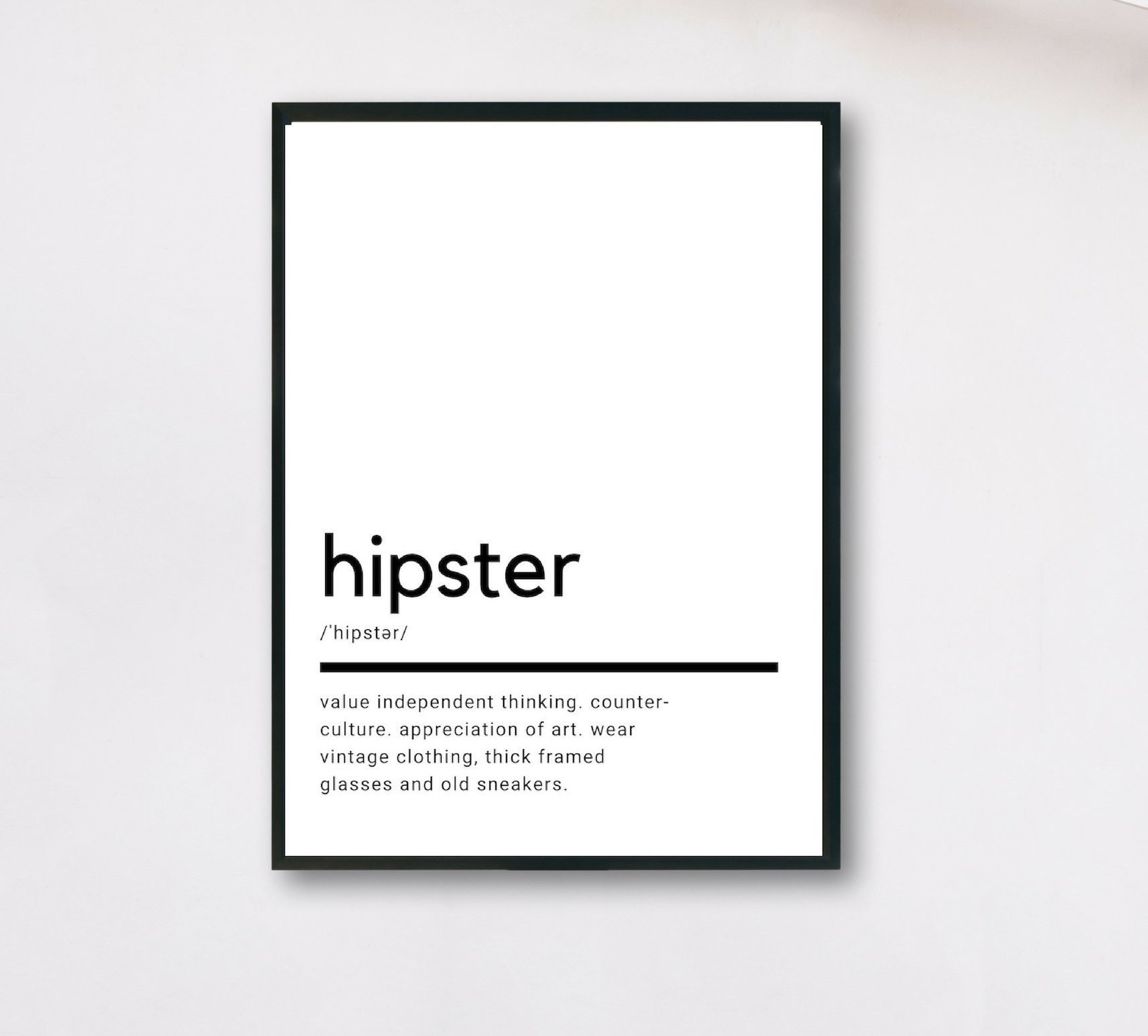 Hipster Definition, Printable Wall Art, Hipster Print, Funny Hipster Quote,  Hipster Printable, Hipster Gift, Hipster Wall Art, Wall Decor - Etsy