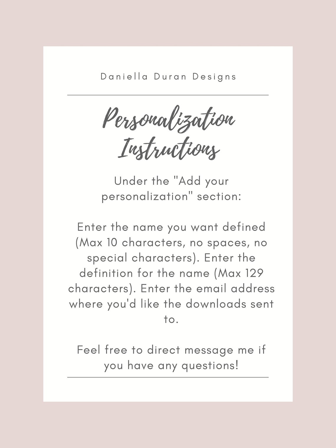 Customized Name &amp; Definition Printable Wall Art Poster - Etsy