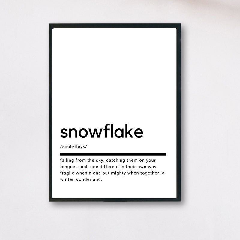 Schneeflocke zitat Etsy.de