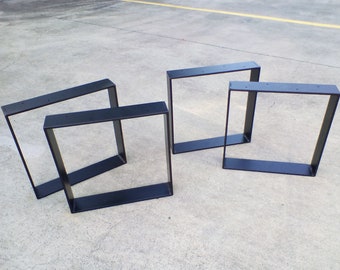 Hoop Legs -  COFFEE TABLE & BENCH | 75x8mm steel | Steel table legs | Metal table legs