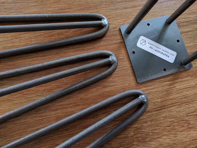 HAIRPIN LEGS 3 Rod RAW Finish Set of 4 150mm Upto 1050mm Etsy Australia
