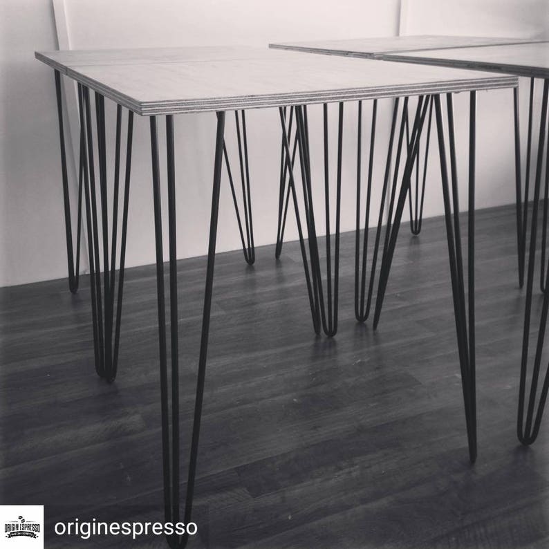 HAIRPIN LEGS 3 Rod RAW Finish Set of 4 150mm Upto 1050mm Etsy Australia