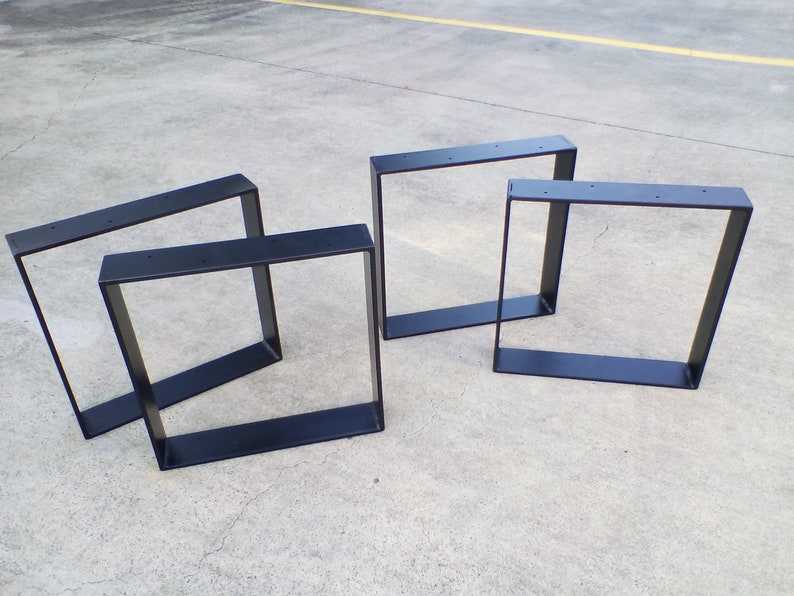 Coffee Table Bench Hoop Legs 75x8mm Steel Image 0