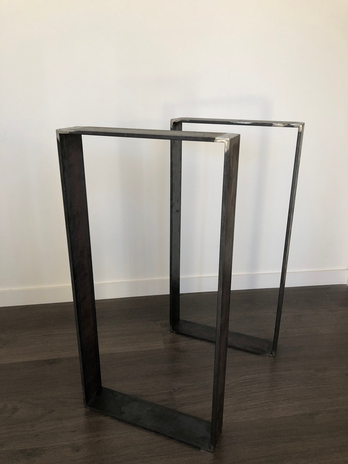 HALL TABLE Hoop Legs 75x8mm steel Steel table legs Metal Etsy