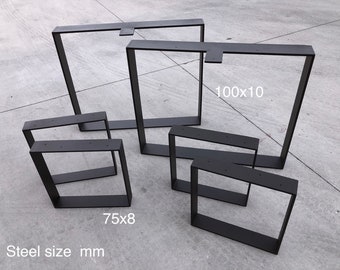 Hoop legs - DINING TABLE DESK  | 100x10mm steel | table legs | Metal table legs