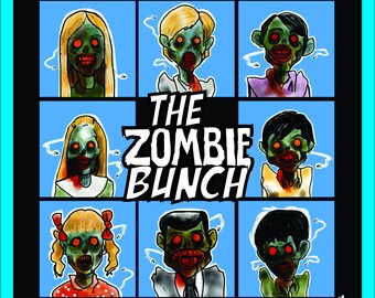 The Zombie Bunch 11x14 Digital Download Printable