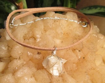 Quartz choker, Montague quartz cluster crystal necklace, high fashion trendy jewelry