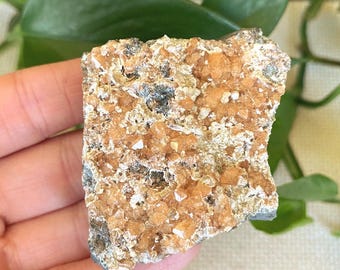 Stilbite and Peach Chabazite Crystal Cluster. Moore Quarry, Mercer Co., New Jersey - ET124