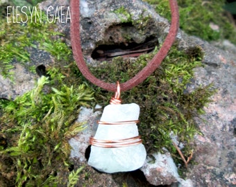 Calcite Choker, green crystal necklace, trendy raw wire wrapped jewelry