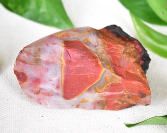 Stunning Rough Agate from near Agouim Morocco. Beautiful red and yellow colors.