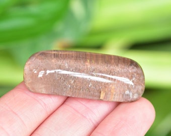 Quartz with Inclusions- Polished Cabochon. Crystal specimen from Ouro Preto, Brasil.