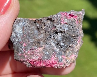 PINK ERYTHRITE Crystal Cluster from Morocco.