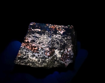 RARE Fluorescent BARYTOCALCITE and CALCITE. Shortwave Sw Only - Langban, Sweden.