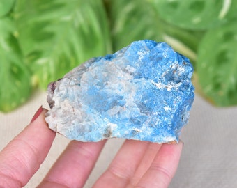RARE SHATTUCKITE, plancheite, and quartz . Healing raw crystal from Namibia.