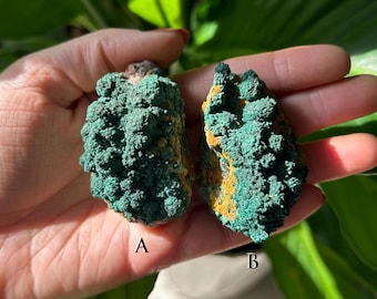 One Rough Malachite Crystal Specimen from Morocco - ET132