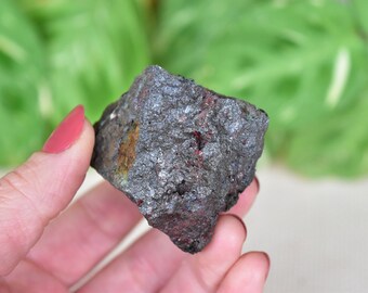 Multi Colored unidentified minerals on Chalcopyrite specimen from Hettstedt, Germany