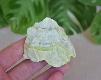 Banded Serpentinite - Yellow Serpentin-Jade - Rough/Raw piece from India