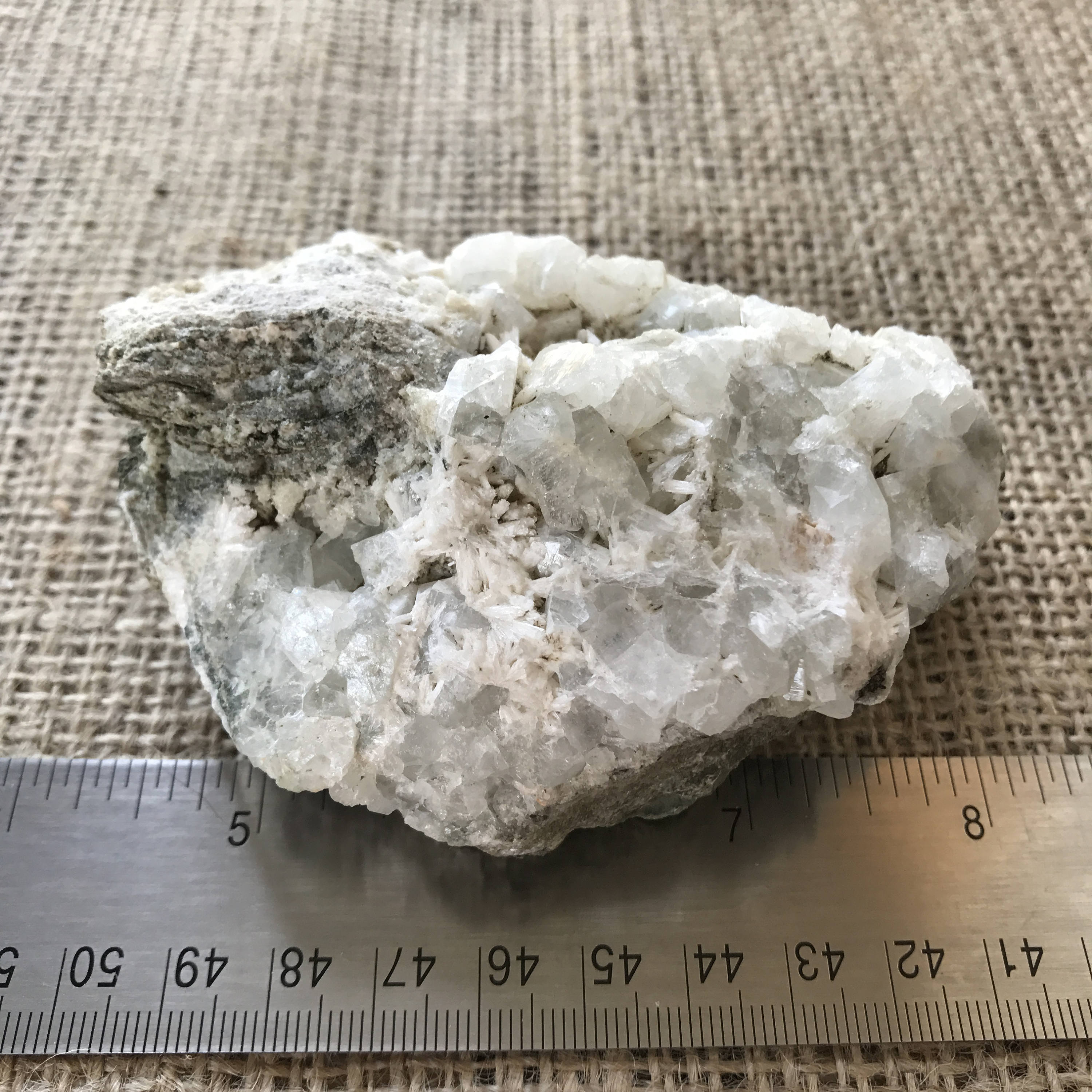 Datolite and laumontite crystal specimen. Medium sized specimen