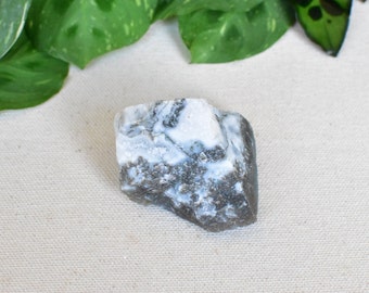 Tree Agate Crystal from India. Small/Medium size cabinet piece. Natural - Raw - Rough green crystal chunk.