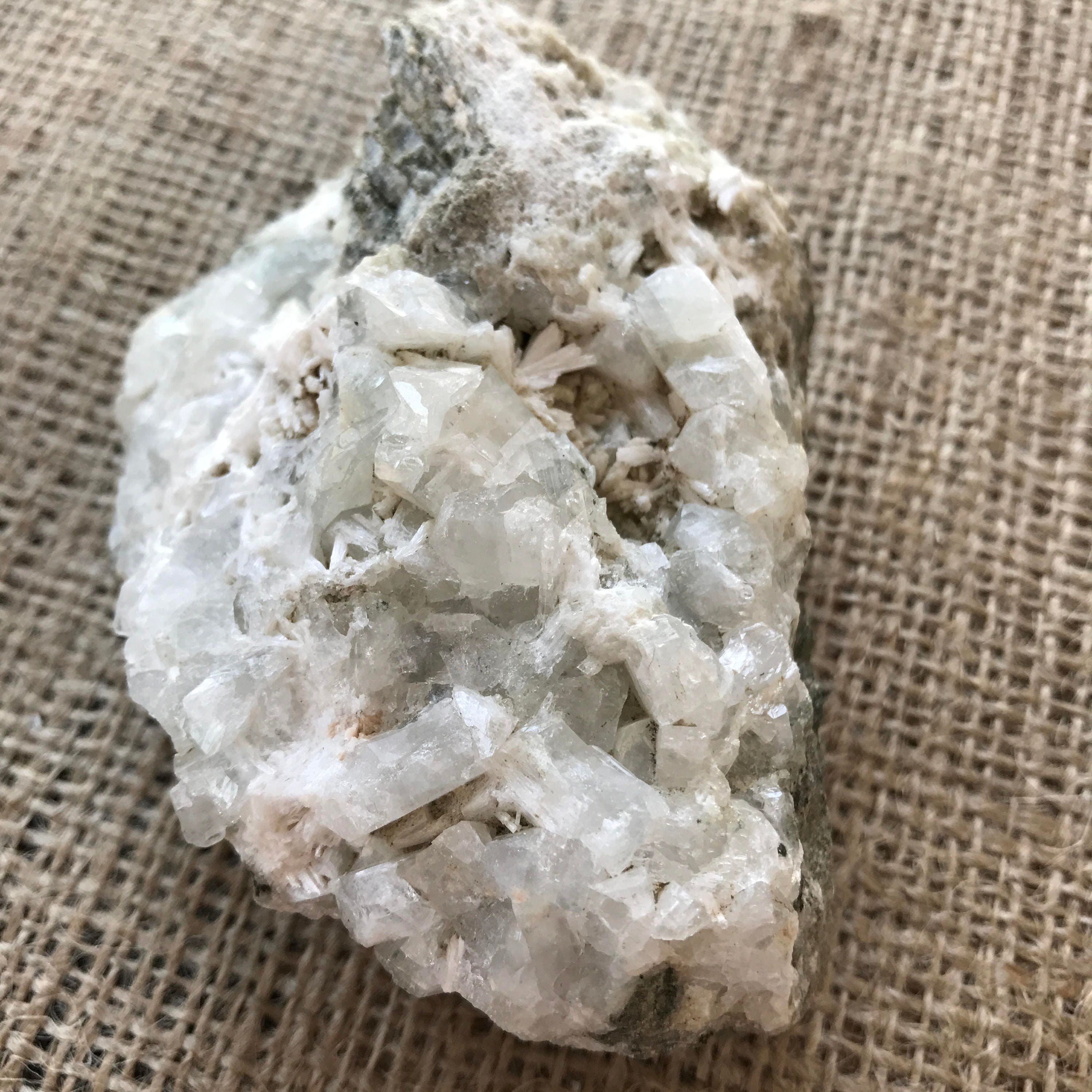 Datolite and laumontite crystal specimen. Medium sized specimen
