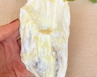 1 lb Serpentinite - Yellow Serpentin-Jade - Rough/Raw Large piece from India - ET123
