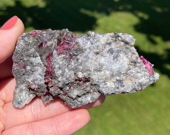 PINK ERYTHRITE Crystal Cluster from Morocco.