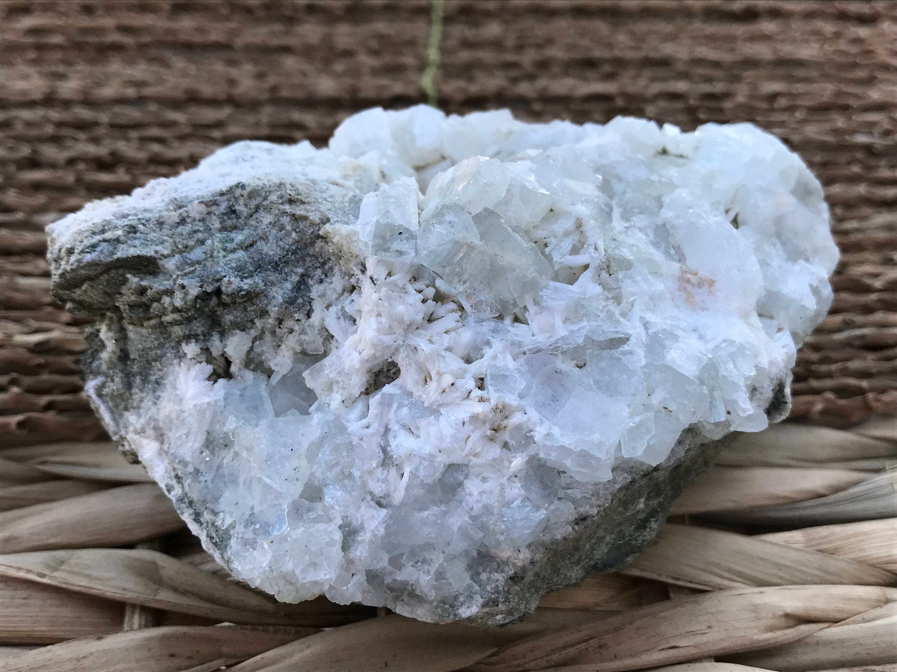 Datolite and laumontite crystal specimen. Medium sized specimen