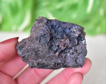 RARE TENORITE, COPPER, ZINCiTE, and AZURiTE specimen from Hettstedt, Germany