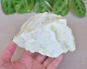 1.2 lb Banded Serpentinite - Yellow Serpentin-Jade - Rough/Raw Large piece from India