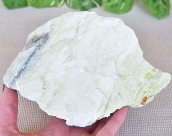 1.8 lb Banded Serpentinite - Yellow Serpentin-Jade - Rough/Raw Large piece from India