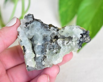 Prehnite and rare Pumpellyite from Lower New Street Quarry, New Jersey.