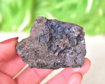 RARE TENORITE, COPPER, ZINCiTE, and AZURiTE specimen from Hettstedt, Germany - ET124